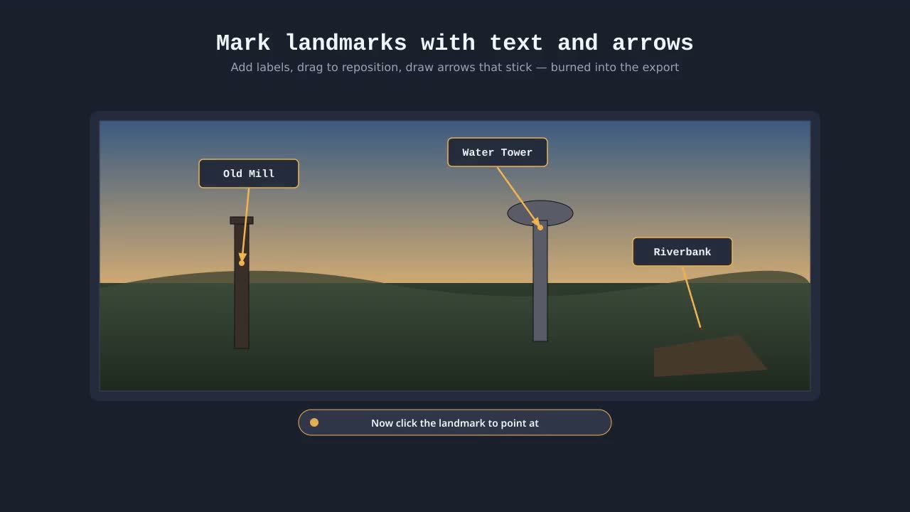 Demo: Text annotations, callouts, and date stamps