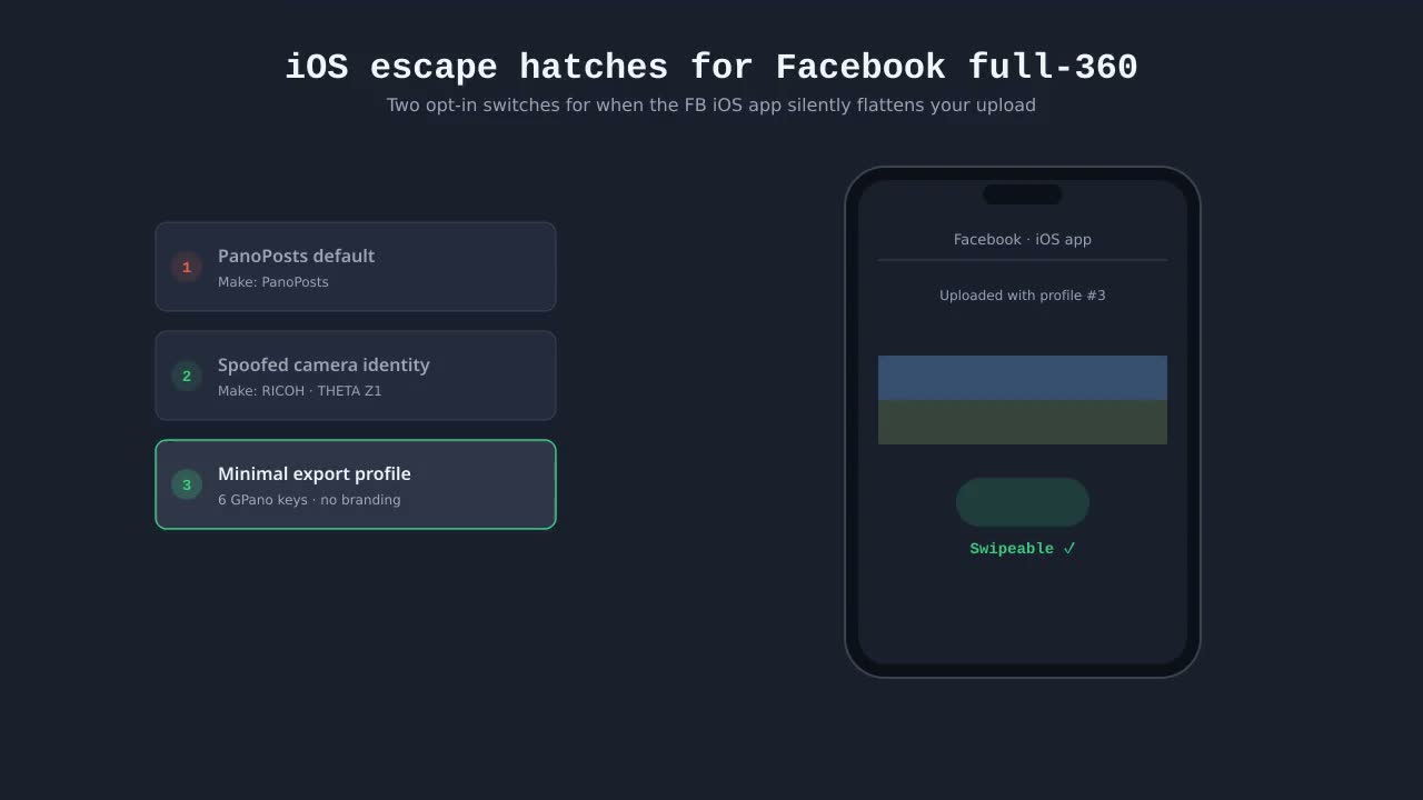 Demo: iOS escape hatches for Facebook full-360