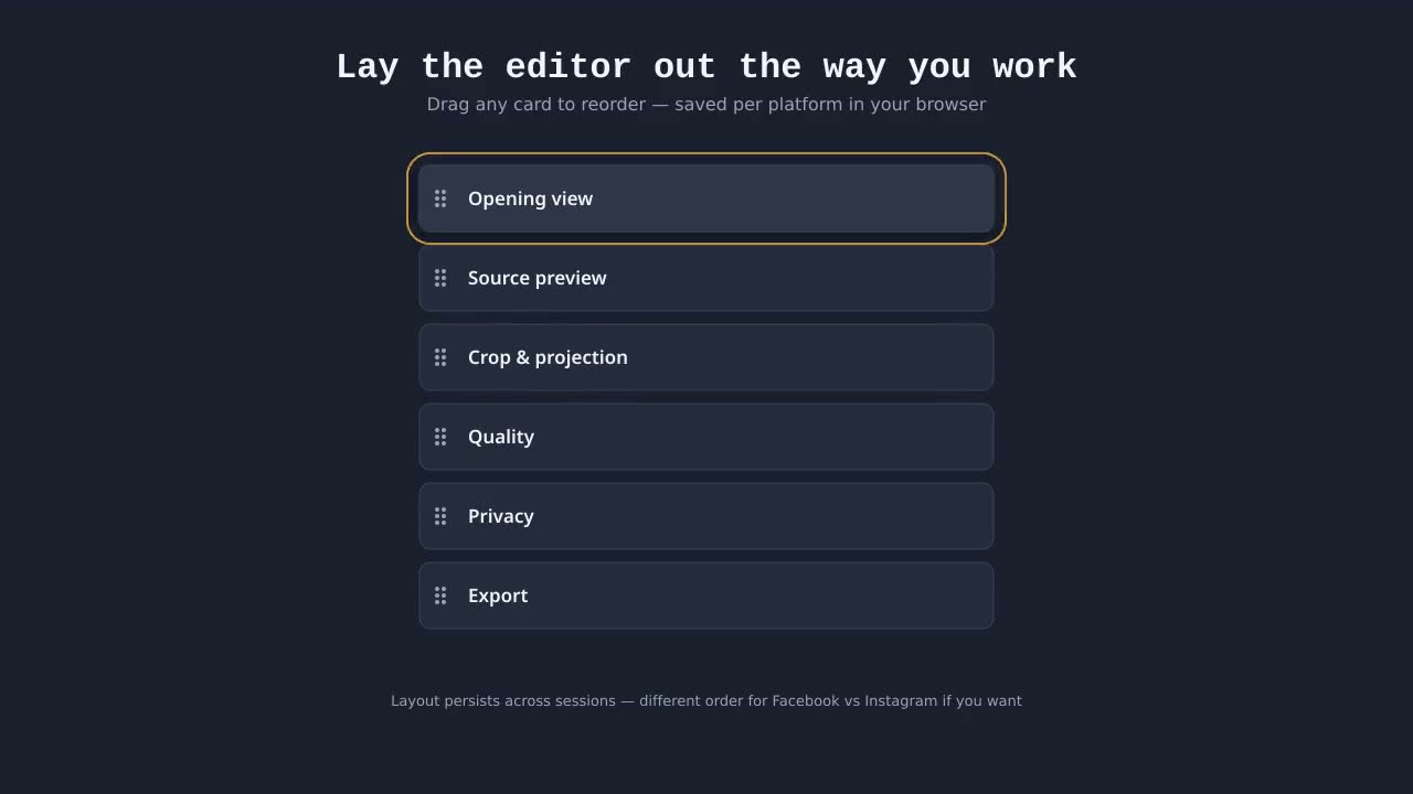 Demo: Lay the editor out the way you work